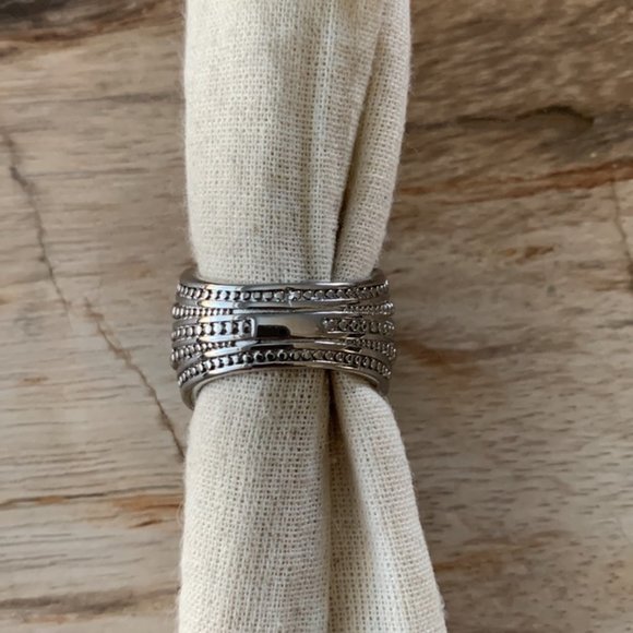 Dyrberg/Kern Arctica Swarovski Crystal ring - Picture 5 of 7